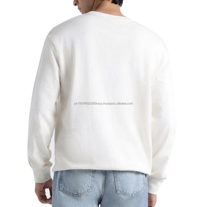 Custom Spring Autumn <b>White</b> Sweatshirt Man Crewneck Sweatshirt For Men's Printed Sweatshirt Full Sleeve Shirts From Pakistan - Product Image 4