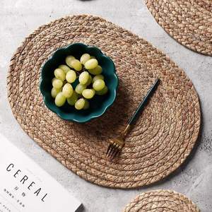 High Quality Handwoven Water Hyacinth <b>Seagrass</b> <b>Placemats</b> Durable & Eco-Friendly Table Mats Made In Vietnam For Kitchenware - Product Image 6