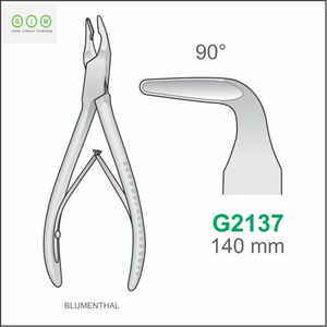 Pinzas de Fijación Curvas de Acero Inoxidable Mini Friedmann Rongeur de 150 mm, Instrumento Quirúrgico Manual para Corte de Hueso, Tipo Stille Ruskin - Product Image 1