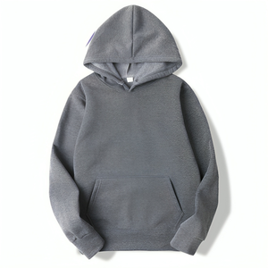 Sweat à capuche streetwear personnalisé en polaire avec cordon, pour homme, en matière de qualité supérieure, avec poche kangourou - Product Image 4