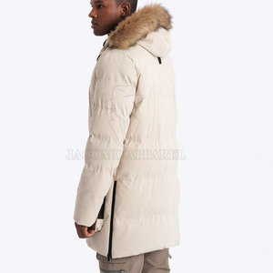 Manteau d'hiver matelassé pour homme, parka à capuche, fermeture éclair sur le devant, manches longues, plusieurs poches, vêtements de camping en plein air, vêtements de voyage - Product Image 2