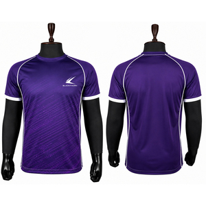 Camiseta Deportiva Personalizada al por Mayor con Cuello Redondo y Sublimación Completa, Manga Corta, Nombres y Números de Jugadores, 160 GSM, 100% Poliéster, Tejido Elástico en Cuatro Direcciones - Product Image 6
