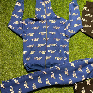 Custom Cotton Tracksuit Screen Print Men <b>Sweatpants</b> and Hoodie <b>Sets</b> Zip Up Trending Winter Tracksuit <b>Set</b> for Men - Product Image 3