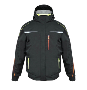 <b>High</b> <b>Visibility</b> ANSI Class 2 Safety <b>Jacket</b> with Customized Logo Waterproof Reflective Workwear for Outdoor Use - Product Image 1