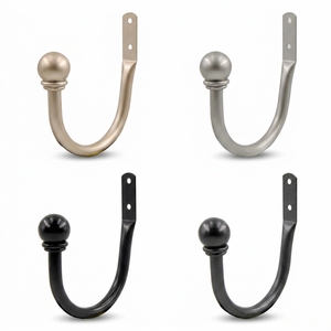 Modernos sujetadores metálicos para cortinas - Product Image 2