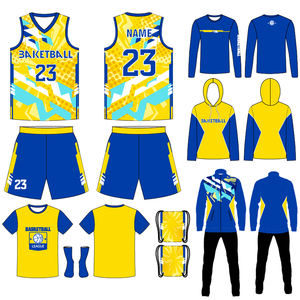 Ensemble de sport de basketball : maillot, short, tenue d'échauffement - Fournisseur OEM - Product Image 5