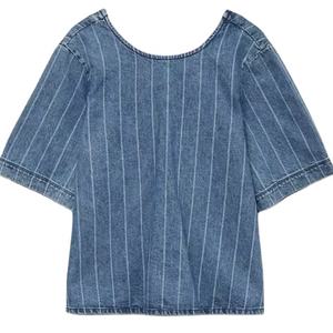 Vestido Vaquero de Cintura Alta, Transpirable, sin Espalda, Estilo Dulce, Holgado, Informal, de Moda para Mujer, para Primavera y Otoño - Product Image 3