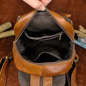 First Layer PU Waterproof Lady Outdoor Casual <b>Laptop</b> <b>Backpack</b> Women Multifunction Closure Durable Lightweight - Product Image 3