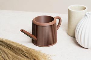 Mini maceta de cerámica rosa para plantas de interior, ideal para proyectos de jardinería interior DIY y para regar pequeñas plantas en macetas. - Product Image 4