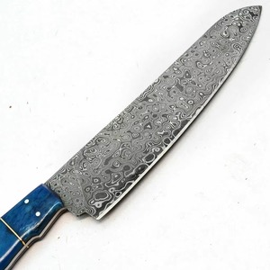 Couteau de chef artisanal en acier Damas, couteau de cuisine, manche en bois, fabricant OEM sur mesure, fournisseur en gros, Pakistan, couteaux de chef - Product Image 4