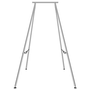 9.67 ft Height Aerial Yoga Frame with Chrome-Plated Steel Pipe Inversion Yoga Swing Stand Load Max 551.15 Lbs Yog <b>Hammock</b> - Product Image 1