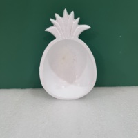 Bol décoratif moderne en aluminium en forme d'ananas, plat de service pour fruits, collations et desserts
