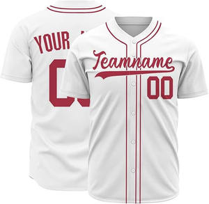 Wholesale Blank Baseball Jerseys Front Logo 100% <b>Polyester</b> Breathable Sleeveless Custom Team Name Cheap Price Premium Quality - Product Image 3