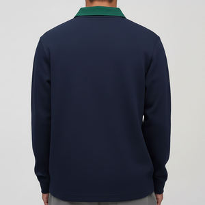 Camisas de Diseño Premium Color Azul Marino para Hombre, Tela de Lona Antiarrugas, Logotipo Personalizable, Transpirables, Corte Holgado, Estampado Formal, Manga Corta - Product Image 2