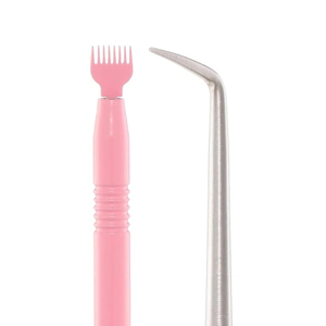 Aplicador de Permanente de Pestañas Elegante Negro, Herramienta de Belleza de Acero Inoxidable para Estilizar Pestañas y Cejas, Profesional para Salón - Product Image 2