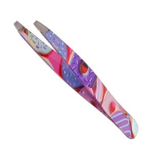 Belle nouvelle pince à épiler à sourcils avec pointe inclinée pour la mise en forme des cheveux et le retrait - Product Image 1