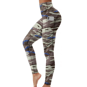 Pantalones de yoga transpirables, sin costuras, de talla grande, con efecto tie-dye, leggings ajustados de cintura alta para hacer ejercicio, para mujer. - Product Image 6