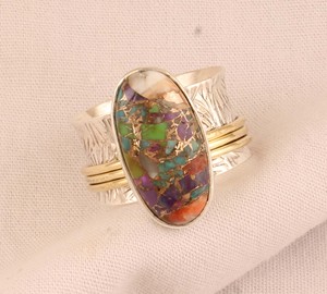 Wholesale Multi Oyster Copper <b>Ring</b> 925 <b>Sterling</b> <b>Silver</b> Colorful Spiny Oyster Band <b>Ring</b> for Women 2026 Jewelry Trends <b>Man</b> - Product Image 3