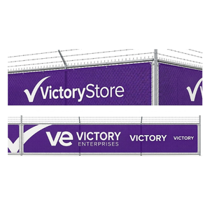 Pancarta de Malla de PVC para Exteriores con Impresión UV Personalizada, Pancarta Publicitaria Resistente al Viento para Cercas, para Marketing Promocional - Product Image 2