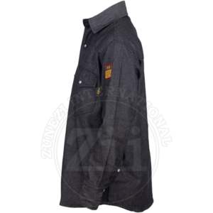 Chemise de travail respirante à manches longues pour mécanicien, soudeur, certifiée EN, en coton, protection contre le feu, anti-chaleur, denim FR - Product Image 3