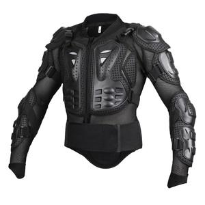 Chaqueta de Motociclismo para Hombre, Negra con Verde Neón, Manga Larga, Resistente al Viento, con Bloques de Color, Protección para Todas las Estaciones, Equipada con Armadura - Product Image 5
