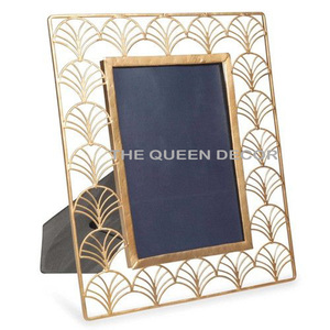 Cadres photo portables plaqués or, taille personnalisable, utilisation sur table, bureau et accessoires de décoration pour la maison - Product Image 2