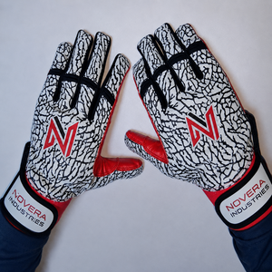 Guantes de Bateo de Béisbol de Cuero de Alta Calidad NOVERA INDUSTRIES con Cierre de Gancho y Bucle, Transpirables, Duraderos, de Secado Rápido, Ideales para Niños - Product Image 6