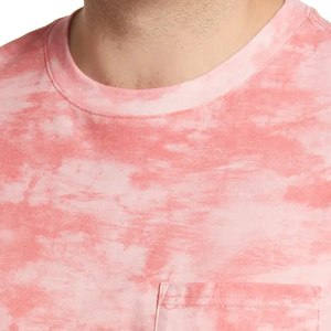 T-shirts pour hommes en coton 100% à coupe classique, tie and dye, couleur unie, surdimensionnés, tendance, prix de gros - Product Image 4