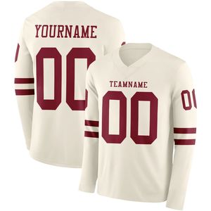 Camiseta de Fútbol de Manga Larga para Hombre de Alta Calidad, Logotipo del Club Personalizado, Nombre del Equipo, Tejido Transpirable de Spandex/Poliéster, Impresión Personalizada - Product Image 2