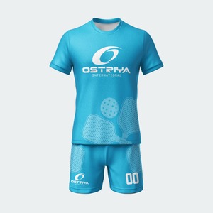 Uniforme de Pickleball Corto Estampado de Secado Rápido Unisex 2026 de Alta Calidad, Anti-UV, Verano, 100% Poliéster, Cuello Redondo, Directo de Fábrica - Product Image 1