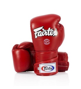 Guantes de Boxeo Fair Tex Rojos con Cierre de Velcro, Estilo Nuevo, Equipo de Entrenamiento Profesional, Guantes de Sparring para MMA y Kickboxing - Product Image 1