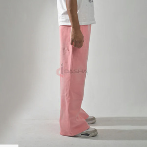 <b>Mens</b> 100% Cotton Regular Fit <b>Sweatpants</b> Straight Leg Drawstring <b>Joggers</b> Winter Breathable Casual Pants OEM <b>Wholesale</b> - Product Image 5