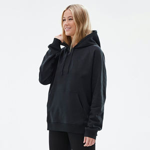 Pull à capuche oversize décontracté pour femme, en tissu polaire tricoté, coupe-vent, idéal pour l'automne et l'hiver, avec badge – Nouvelle collection très prisée - Product Image 1