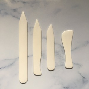 Premium Buffalo Bone <b>Folder</b> for leathercraft available in Straight or Curved - Product Image 1