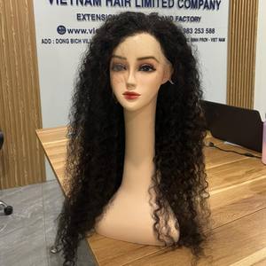 Perruque sans colle 32 pouces, cheveux bouclés birmans très épais, cheveux humains bruts alignés dans le sens des cuticules, provenant du Vietnam - Product Image 2