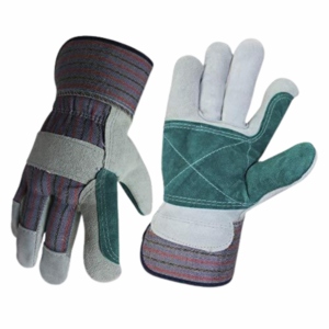Gants de sécurité industriels en cuir de vachette canadien de haute qualité, cuir grainé premium, certifiés CE, résistants à la chaleur - Product Image 1