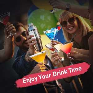 Ensemble de bar moderne en acier inoxydable pour la vente en gros, shaker à cocktails multi-capacités, pour la préparation de boissons mixtes, de margaritas, d'alcool et de liqueurs, personnalisable - Product Image 3