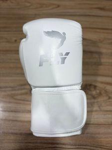 Nuevos Guantes de Boxeo Blancos de Alta Calidad, Cuero Vacuno Genuino, Logotipo Personalizado, Cierre de Correa Impermeable - Product Image 3