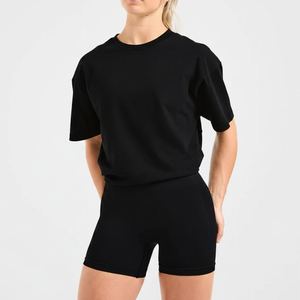 Camisetas de Verano de Manga Corta para Mujer, Cuello Redondo, Tejidas, Casuales, de Secado Rápido y Transpirables, al Por Mayor, de Alta Calidad y Bajo Precio, Última Tendencia - Product Image 2