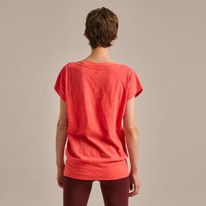 Tops de gimnasio transpirables para mujer, camiseta de Yoga de manga corta para entrenamientos de verano, ropa de entrenamiento cómoda - Product Image 2