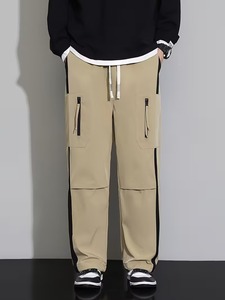 <b>Men's</b> Fashion Cargo <b>Overalls</b> Relaxed Fit Breathable Polyester/Cotton Side Pockets Casual Streetwear Everyday Comfort Summer - Product Image 5