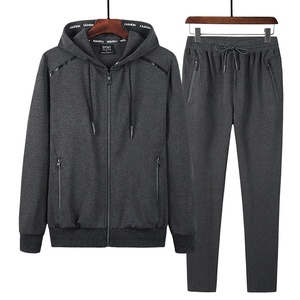 Sweat-shirt à capuche et pantalon pour homme, marque bon marché, ensemble de sport, survêtement décontracté d'entraînement, fermeture éclair avant, tenue de Jogging - Product Image 6