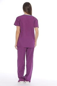 Ensemble de blouses et pantalons d'infirmière pour femmes, col en V, tissu sergé extensible respirant, uniformes d'infirmière par Waseem Impex - Product Image 3