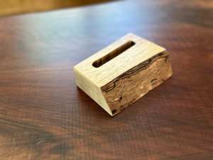 Tarjetero de Madera Sólida para Tarjetas de Presentación |   Soporte para Tarjetas de Escritorio |   Organizador de Escritorio para Oficina - Product Image 6