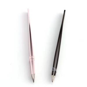 Pinzas de Precisión para Pestañas de Acero Inoxidable con Punta Suave, Opciones de Color Negro y Rosa - Product Image 3