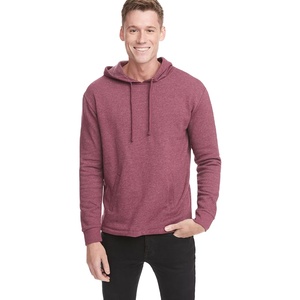 Next Level Pullover Hoodie Hombre Ligero Cross-Dyed Pullover Hoodie Sudadera Heather Burgundy Mens Plain Hoodies - Product Image 1