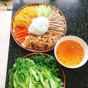 Cesta de bambú ecológica hecha en Vietnam, bandeja de exhibición artesanal clásica para separación de granos tradicional, estilo de fiesta - Product Image 6