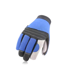 Gants isolés en cuir de vachette bleu pour mécaniciens, pétrole et minier, avec dos en TPR, résistants à la chaleur, pour usage industriel - Product Image 3