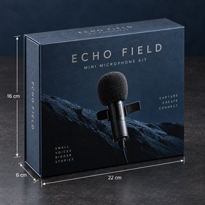 Kit de microphone ECHO Mini personnalisé, boîte d'emballage magnétique de style livre - Product Image 5