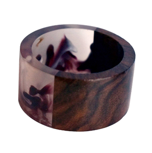 Anillo para Servilletas de Madera y Resina en Tendencia, Anillo para Servilletas de Resina Epoxi Más Vendido, Fabricante con el Precio Más Bajo - Product Image 1